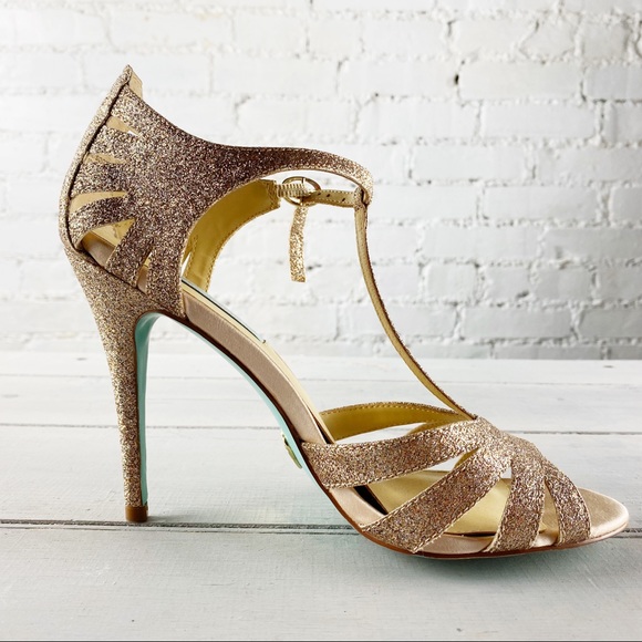 Betsy Johnson Glitter Heels - Picture 4 of 6